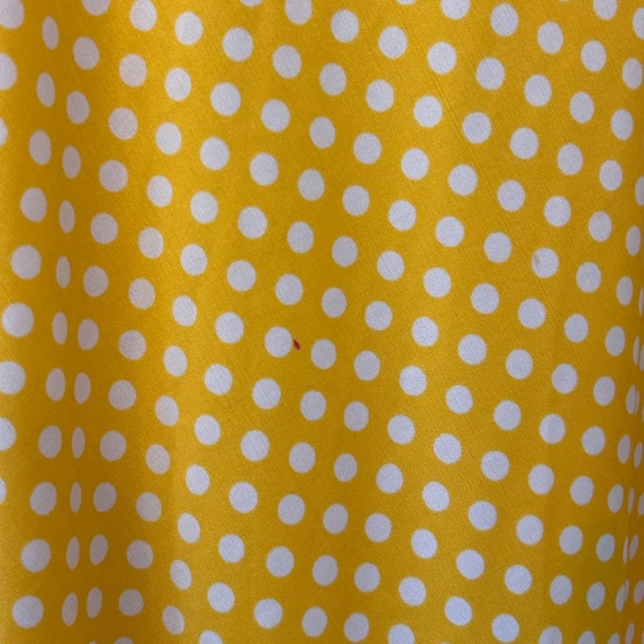 70s co-ord top & skirt yellow polka dot FITS MOST - Picture 8 of 12